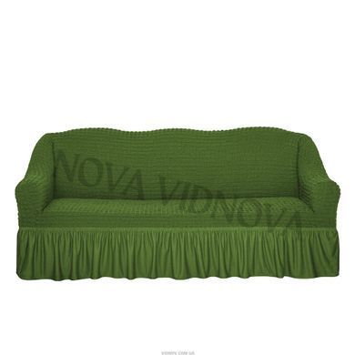 Чохол XXL BIG SIZE на диван &mdash; Оборка (Зелений-507) CH-D-OB-102-Green-XXL//4 фото