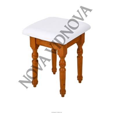 Велюровий чохол на квадратний табурет Nova Comfort (Білий)