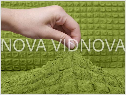 Комплект чохлів XXL на великий диван та 2 крісла (Зелений)