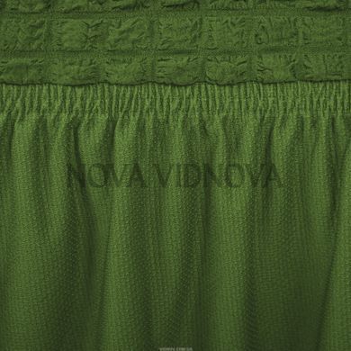 Чохол XXL BIG SIZE на диван та 2 крісла &mdash; Оборка (Зелений) CH-D11-XXL-OB-Green//4 фото