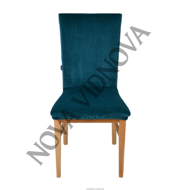 Комплект із 4 шт велюрових чохлів на стільці Nova Comfort (Смарагдовий)