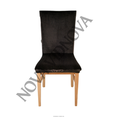Комплект із 6 шт велюрових чохлів на стільці Nova Comfort (Шоколад)
