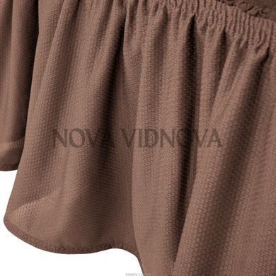Чохол XXL BIG SIZE на кутовий диван &mdash; Оборка (Кава з молоком) CH-UG-OB-108-XXL-BR//4 фото