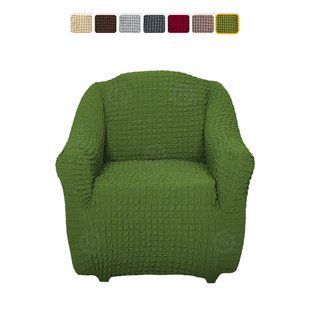 Чохол на крісло &mdash; Цільний (Зелений) CH-KR-070-Green//2 фото