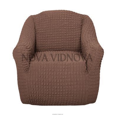 Чехол XXL BIG SIZE на кресло &mdash; Цельный (Кофе с молоком) CH-KR-XXL-BR//4 фото