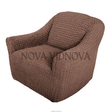 Чехол XXL BIG SIZE на кресло &mdash; Цельный (Кофе с молоком) CH-KR-XXL-BR//4 фото