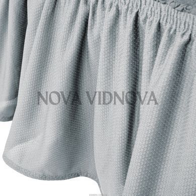 Чехол XXL BIG SIZE на угловой диван &mdash; Оборка (Серый-506) CH-UG-OB-108-XXL-GRI//4 фото