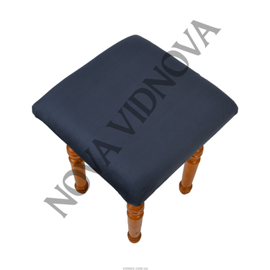 Велюровий чохол на квадратний табурет Nova Comfort (Синій)