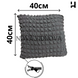 Стильний чохол на подушку з потайною змійкою 40х40см (Графiт)