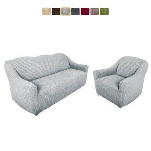 Чохол XXL BIG SIZE на диван та 1 крісло &mdash; Цільний (Сірий) CH-D+1-XXL-GRI//4 фото