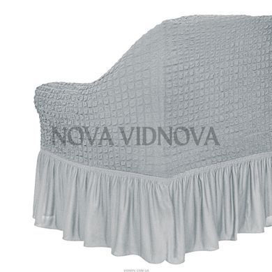 Чохол XXL BIG SIZE на диван та 1 крісло &mdash; Оборка (Сірий) CH-D+1-OB-XXL-GRI//4 фото