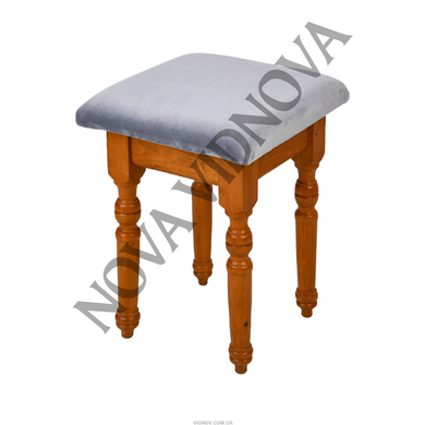 Велюровий чохол на квадратний табурет Nova Comfort (Cірий)